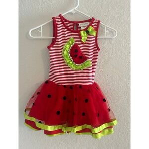 Emily Rose Little Girls 3T Watermelon Tutu Tank Top Summer Dress